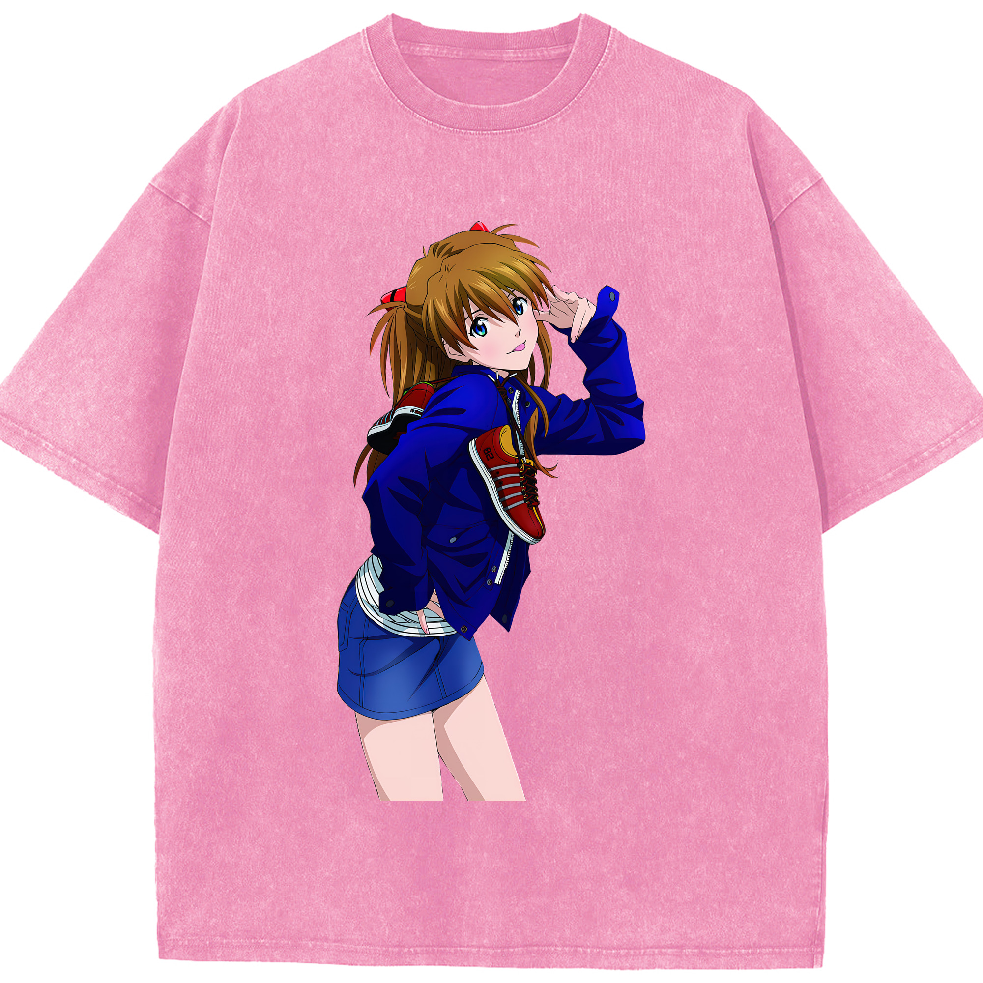 （画像用） EVA 新世紀エヴァンゲリオン 綿100% ヴィンテージ風 半袖Tシャツ（フロントプリント）